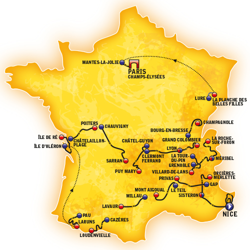 tour de france map 2020 The Route 2020 Le Loop tour de france map 2020