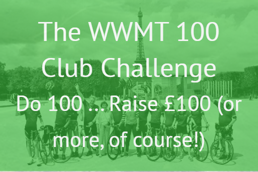 Choose a challenge that involves 100, then go all out to raise at least £100 for The William Wates Memorial Trust
