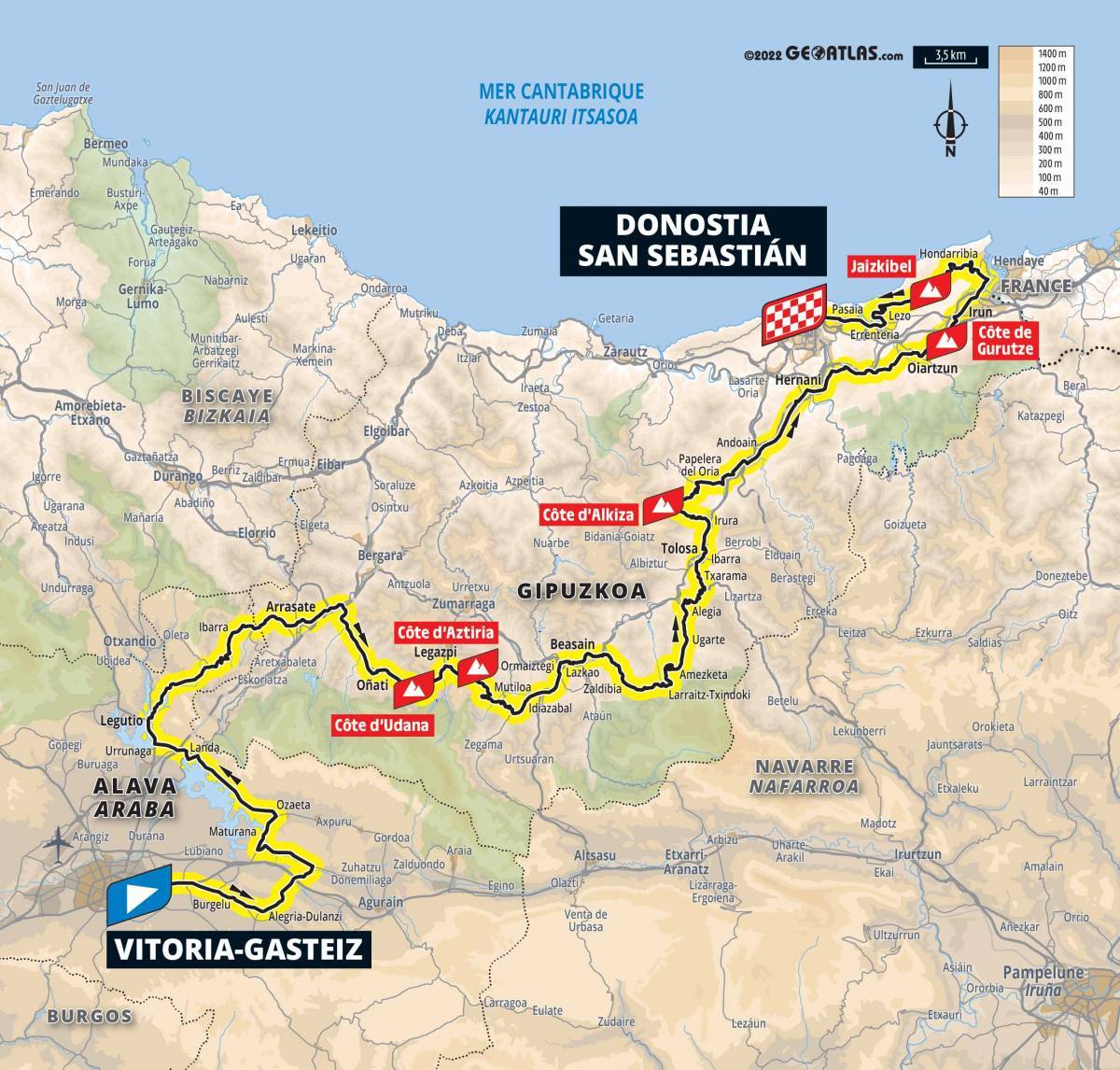 tour the france route 2023