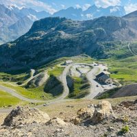 Galibier, winding road