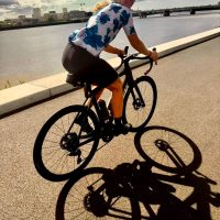 Girl rider, Bordeaux, coast