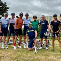 Group at stage finish