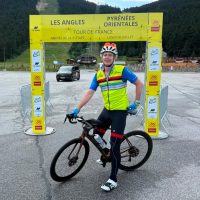 Les Angles stage finish