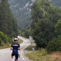 Mountains, solo rider, Le Loop kit, sitting up